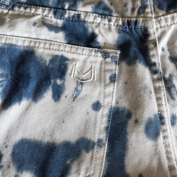 Mumu Blue Tie-Dye Women's Shorts 27 - Picture 6 of 6